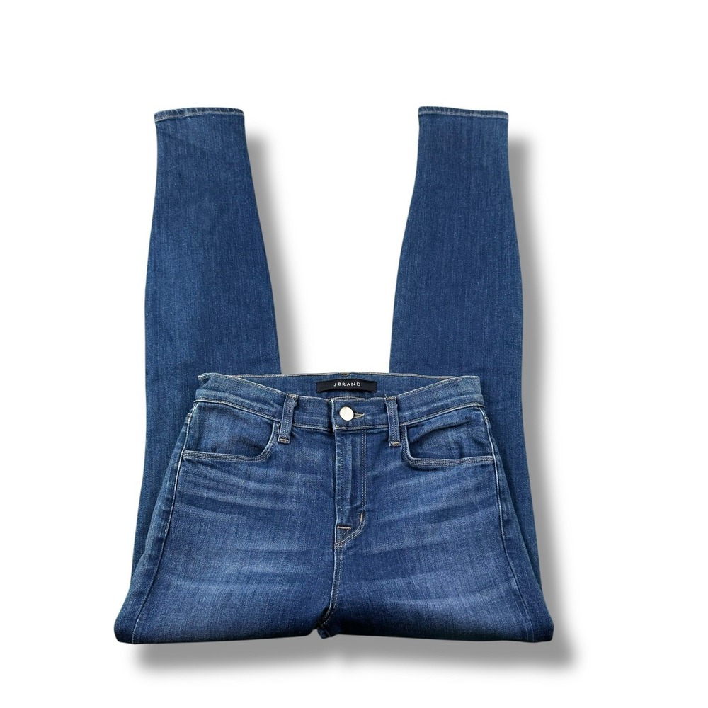 J Brand Maria Activate High-Rise Skinny Jeans Blue Wash Indigo Womens 26 EUC